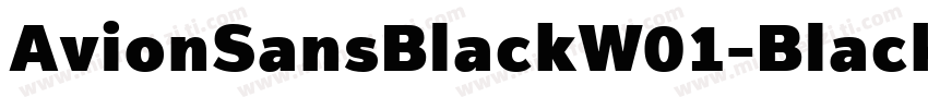 AvionSansBlackW01-Black Regular字体转换